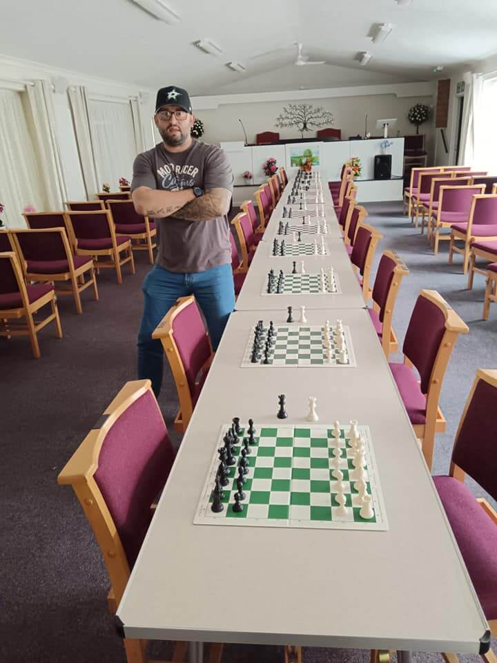 Jay Rusecki at E2-E4 Chess Club Colchester